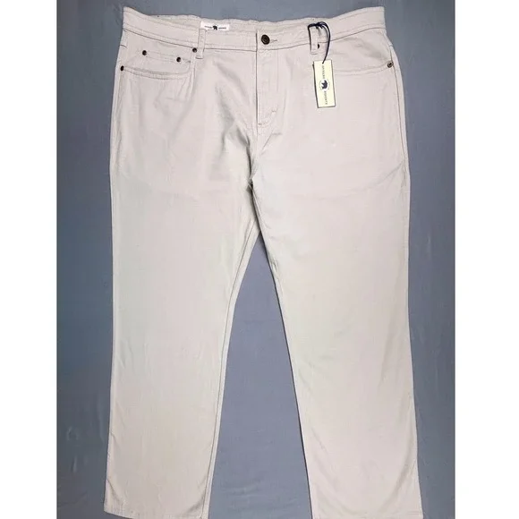 NWT Onward Reserve 5 Pocket Pants Khaki Straight Chino Microfiber Size 40x30 - Picture 4 of 9